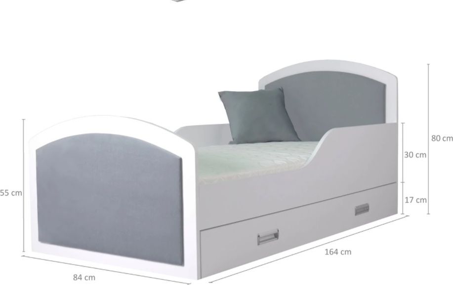 Dětská postel Ourbaby Dreams Verona modrá 160x80 cm - obrázek 2