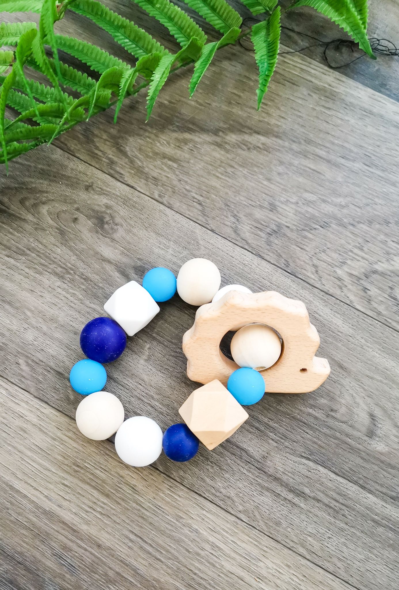 Kulišárny (handmade) Kousátko ,,Blue,, Tvar přívěsku: ježek - obrázek 2