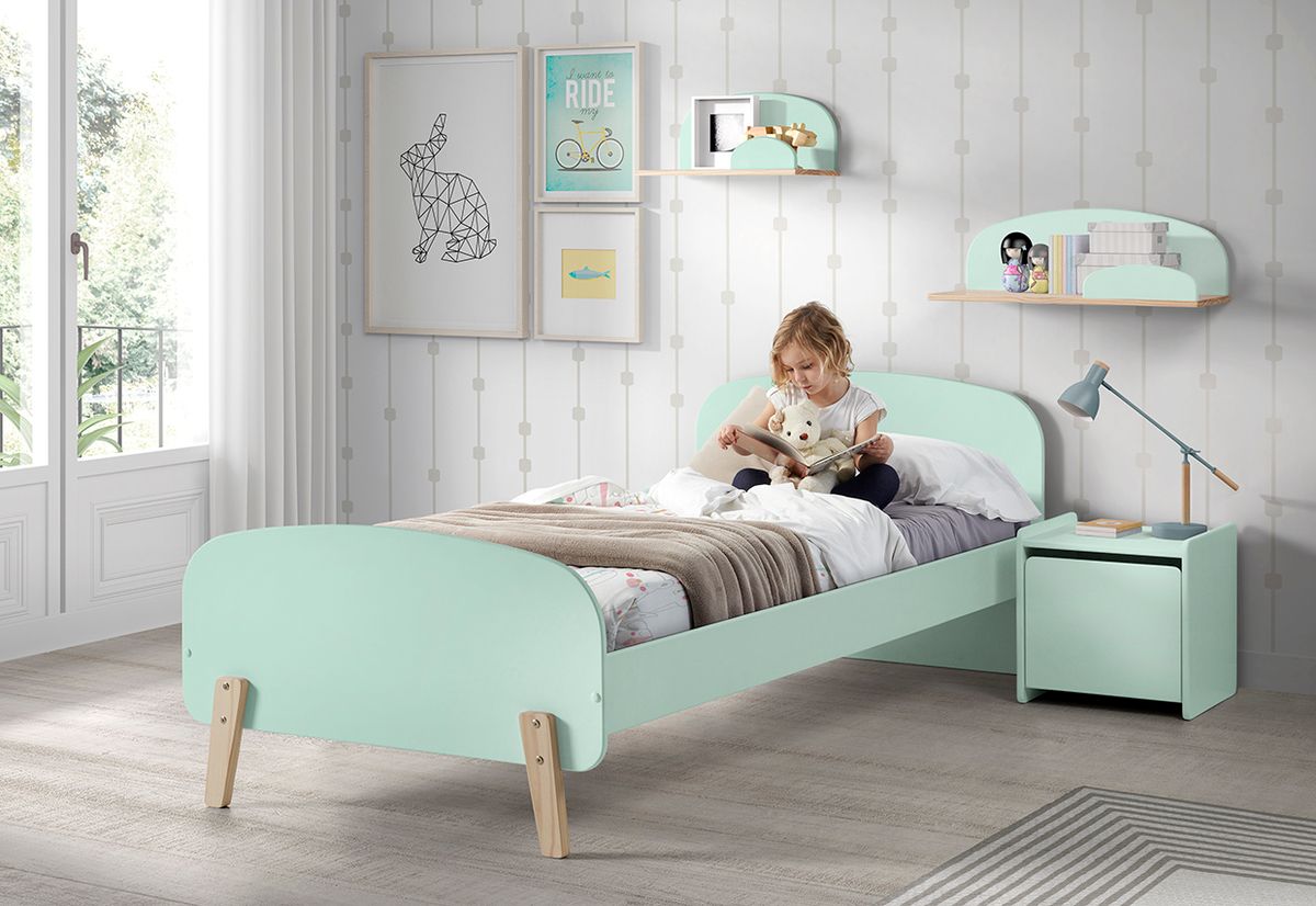 Dětská postel VIPACK FURNITURE Kiddy mátová 200x90 cm - obrázek 3