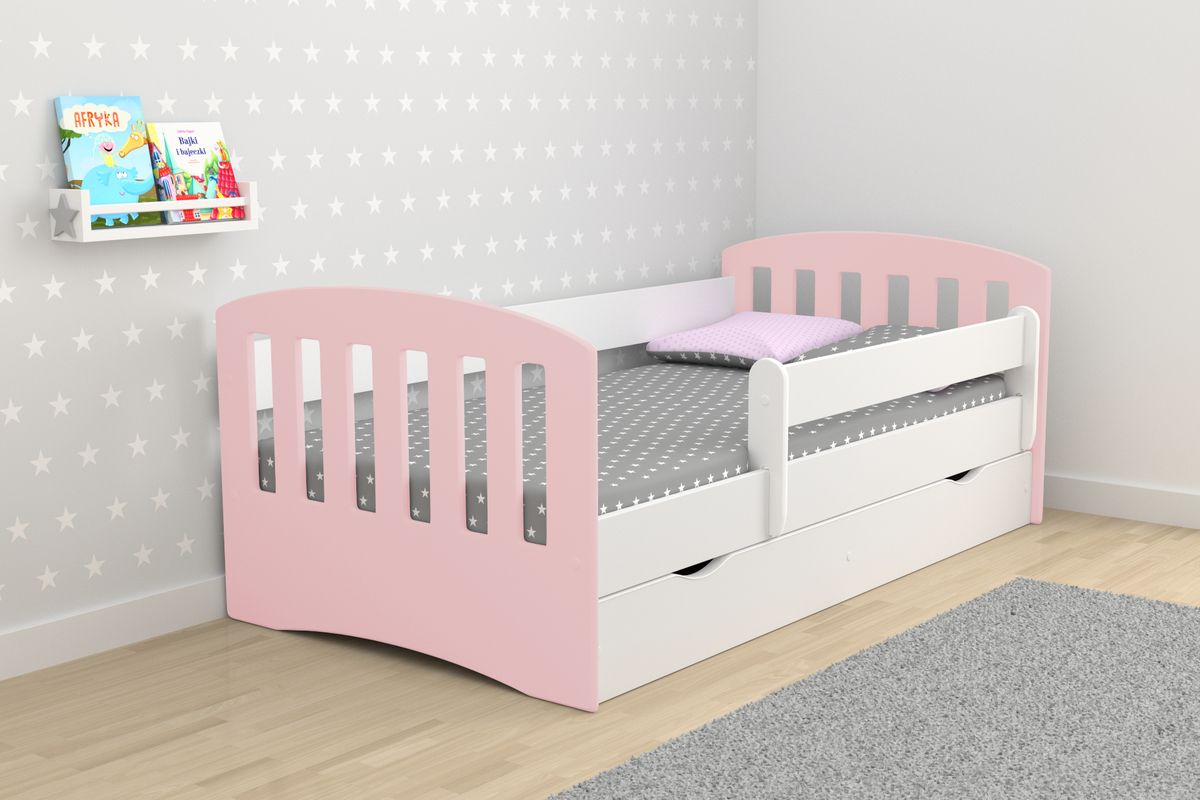 Dětská postel Ourbaby Classic růžová 180x80 cm - obrázek 1