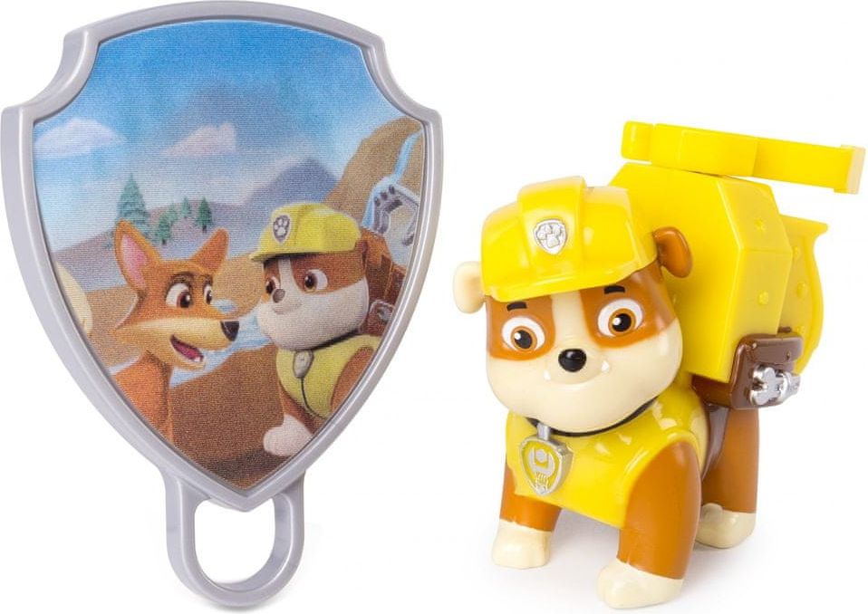 Spin Master Paw Patrol Figurka s akčním batohem Rubble - obrázek 1