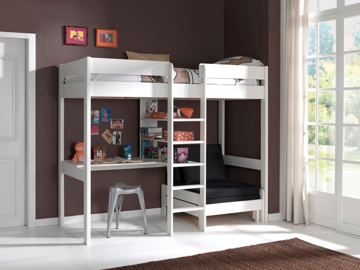Dětská postel VIPACK FURNITURE Pino bílá 200x90 cm - obrázek 1