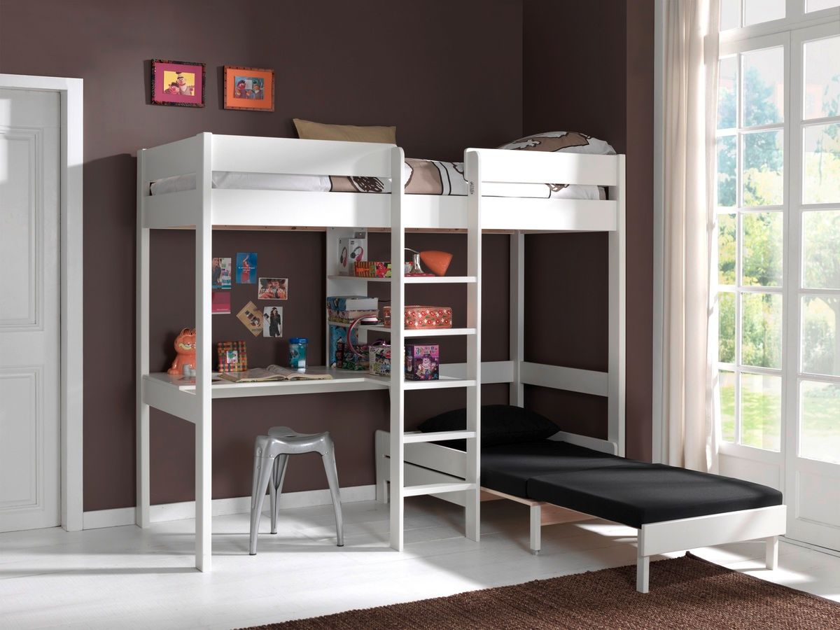 Dětská postel VIPACK FURNITURE Pino bílá 200x90 cm - obrázek 2