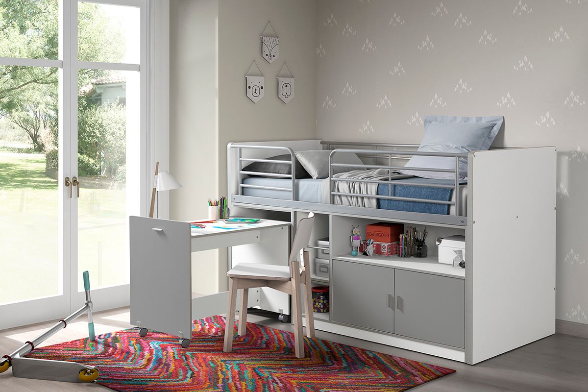 Dětská postel VIPACK FURNITURE Bonny šedá 200x90 cm - obrázek 2