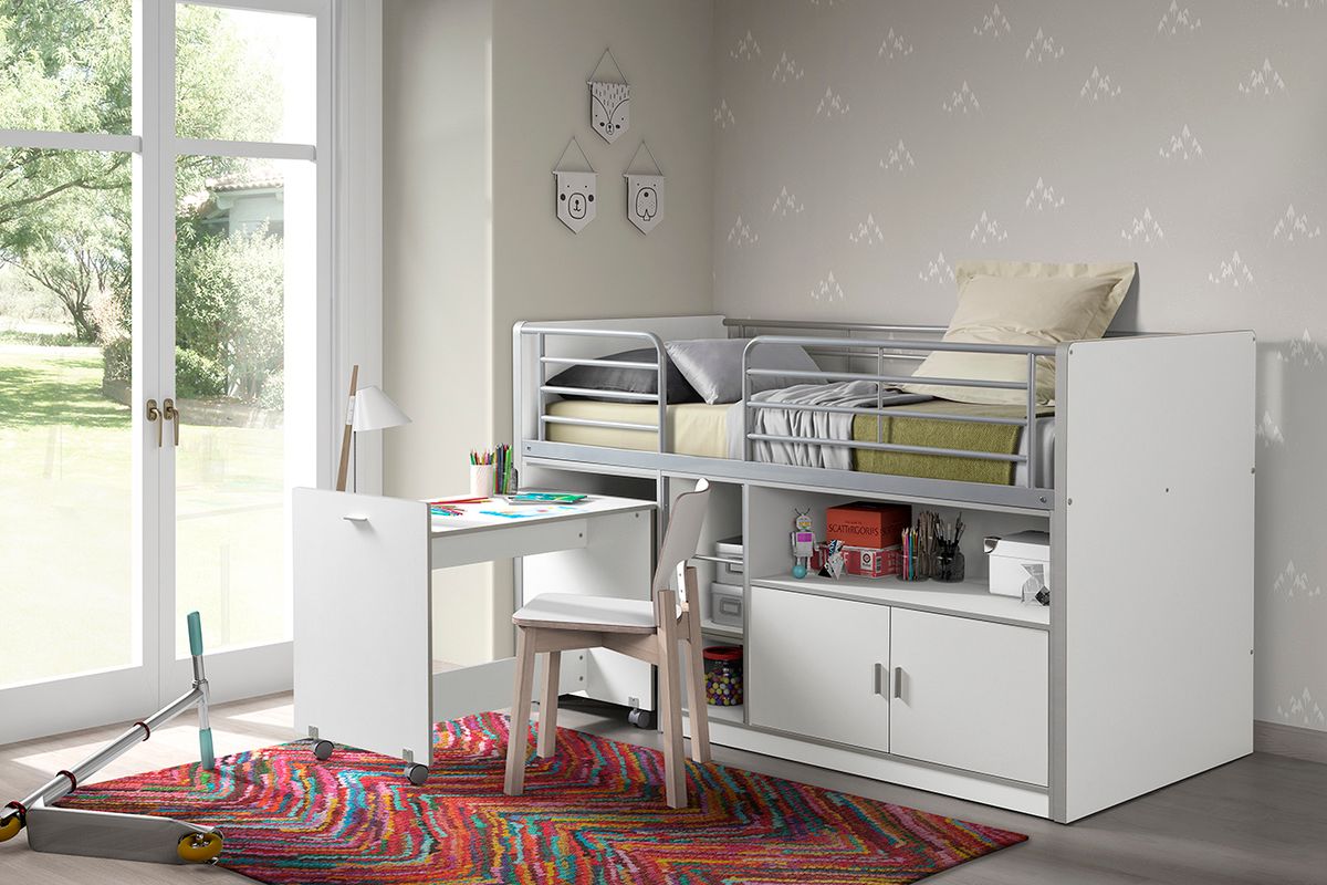 Dětská postel VIPACK FURNITURE Bonny bílá 200x90 cm - obrázek 1