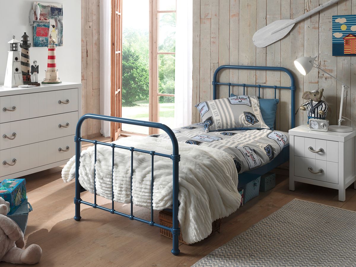 Dětská postel VIPACK FURNITURE New York modrá 200x90 cm - obrázek 1