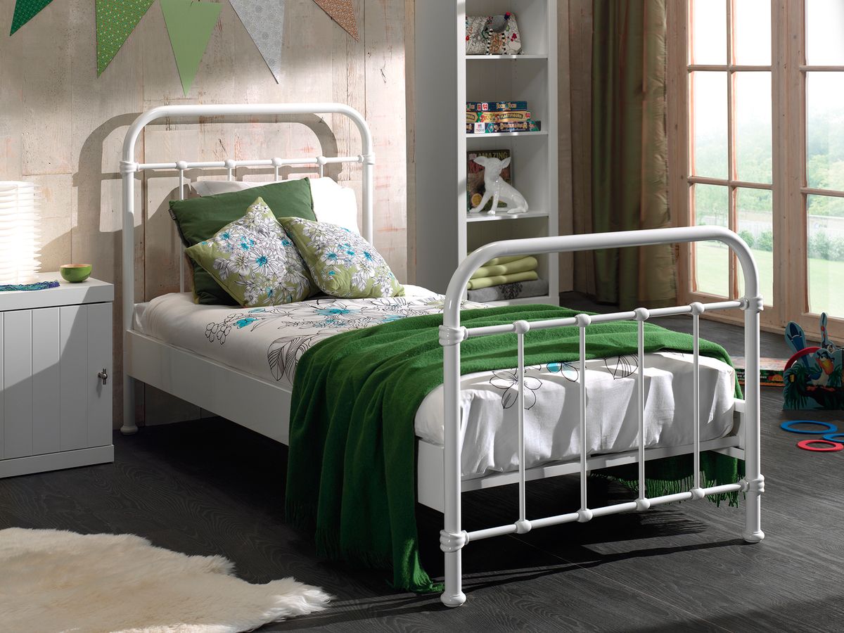 Dětská postel VIPACK FURNITURE New York bílá 200x90 cm - obrázek 1