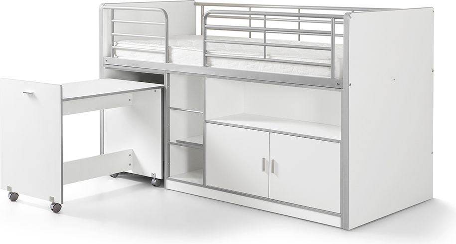 Dětská postel VIPACK FURNITURE Bonny bílá modrá 200x90 cm - obrázek 2