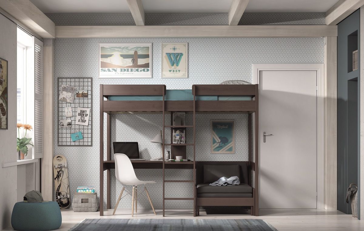 Dětská postel VIPACK FURNITURE Pino šedá 200x90 cm - obrázek 3