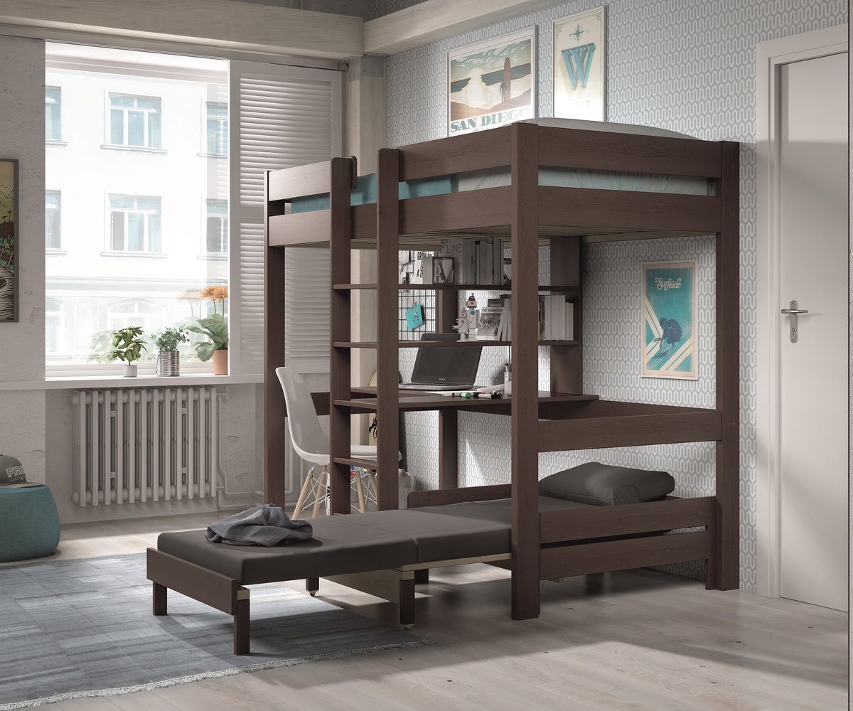 Dětská postel VIPACK FURNITURE Pino šedá 200x90 cm - obrázek 4