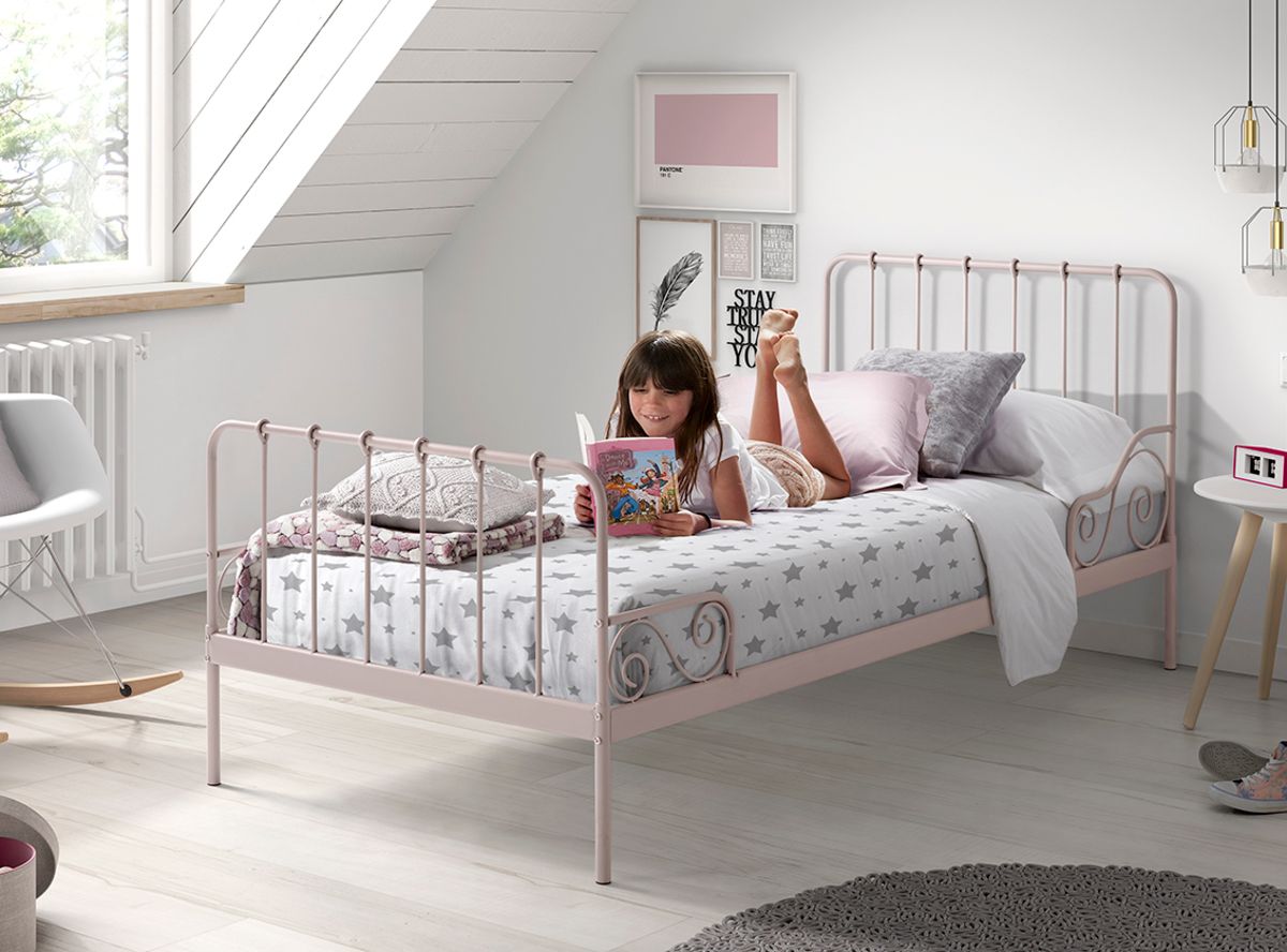 Dětská postel VIPACK FURNITURE Alice růžová 200x90 cm - obrázek 2