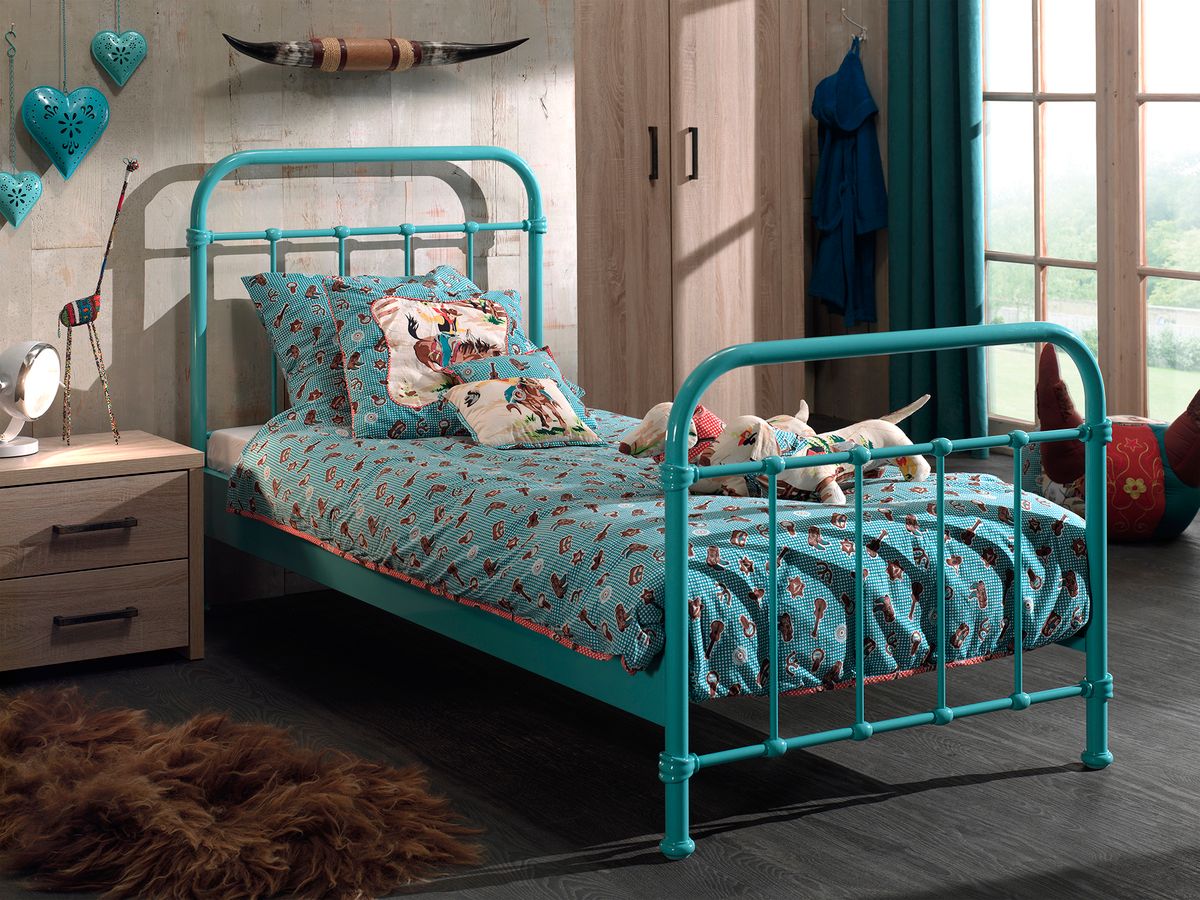 Dětská postel VIPACK FURNITURE New York mátová 200x90 cm - obrázek 1