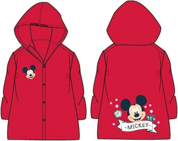 E pus M · Dětská pláštěnka Mickey Mouse - Disney - červená 110 / 116 - obrázek 1