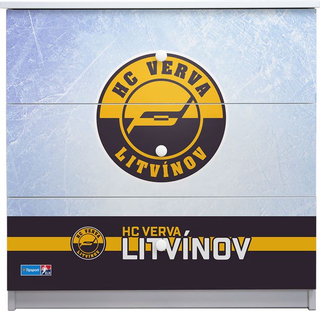 Hokejový pokojíček - HC VERVA Litvínov komoda - obrázek 5
