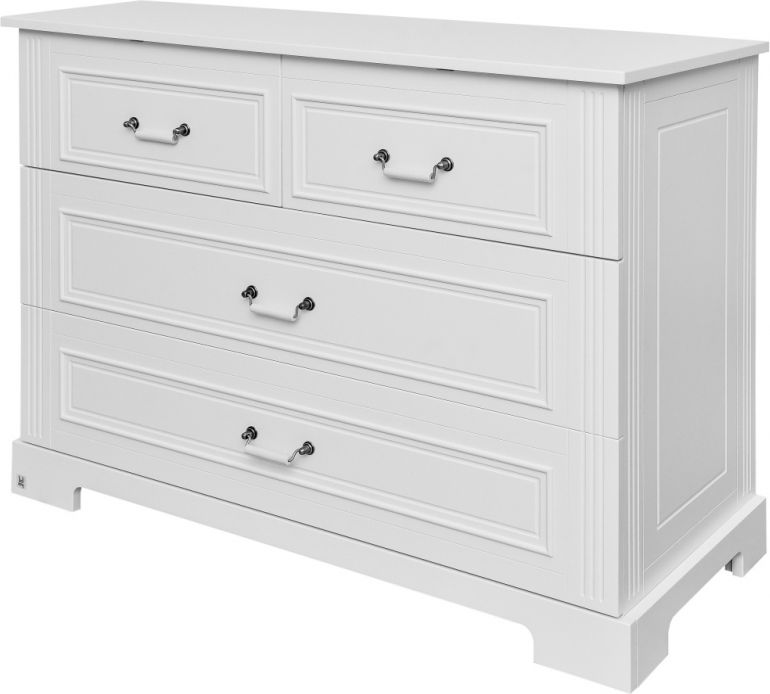 Bellamy dětská komoda Ines White lamino / MDF deska bílá - obrázek 2