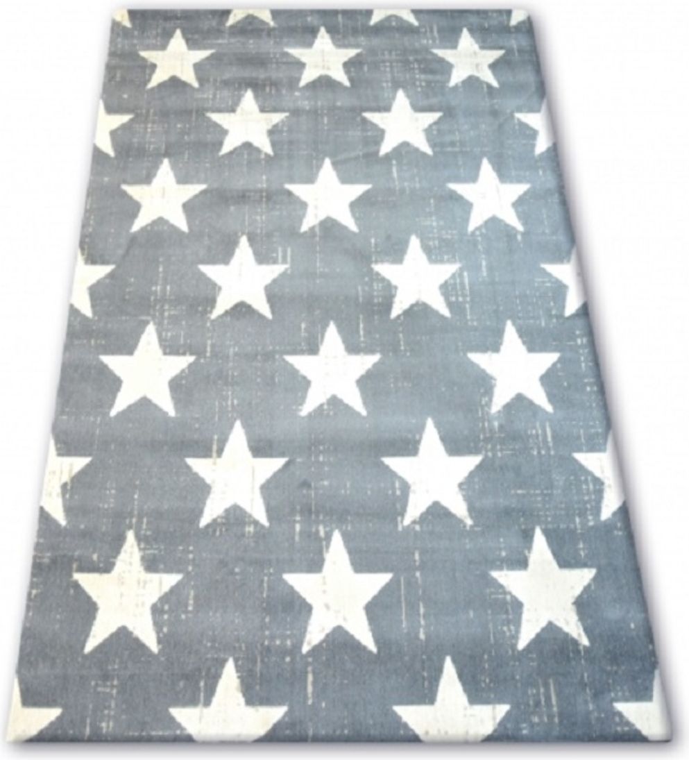 Koberec Ourbaby White Stars 14317-0 160x230 cm šedá - obrázek 1