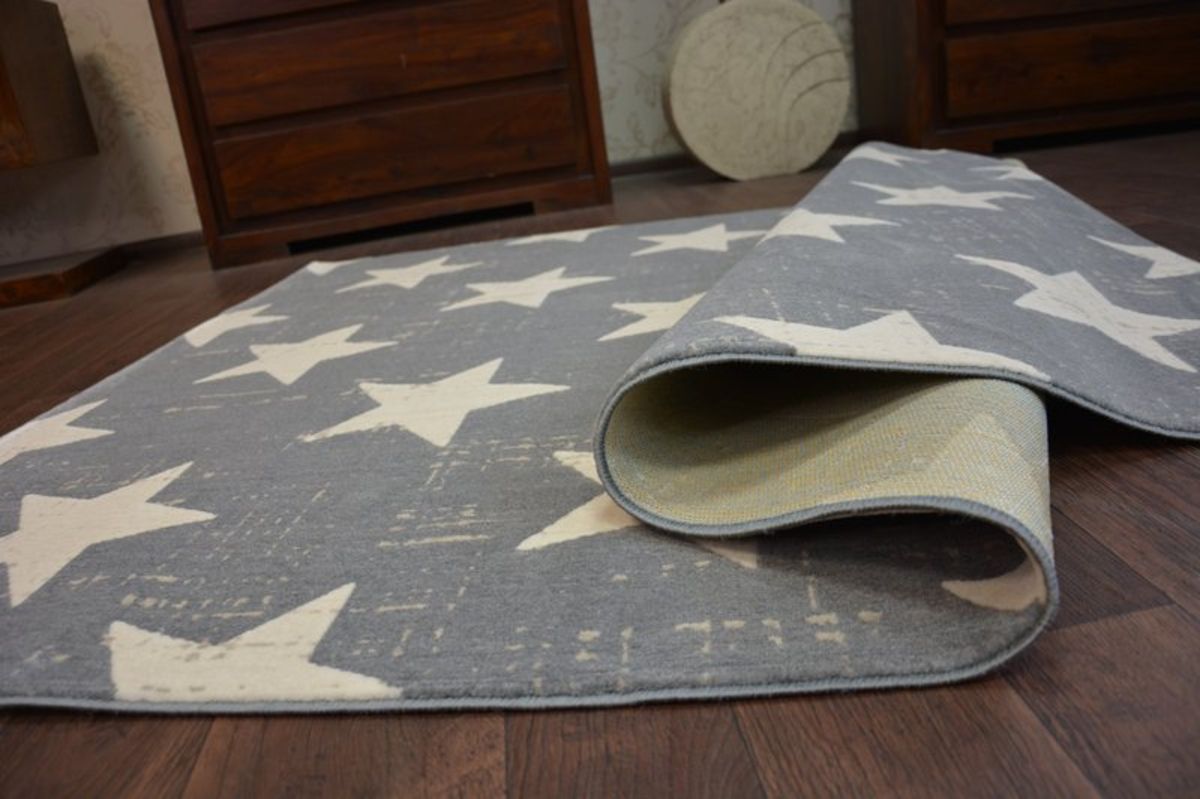 Koberec Ourbaby White Stars 14317-0 160x230 cm šedá - obrázek 4