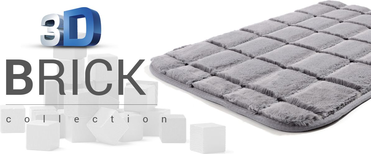 Koberec Ourbaby 3D BRICK 6555-0 120x170 cm hnědá - obrázek 3