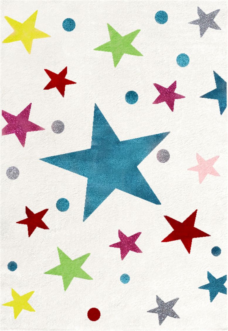 Koberec LIVONE Stars 16427-0 160x230 cm bílá - obrázek 1