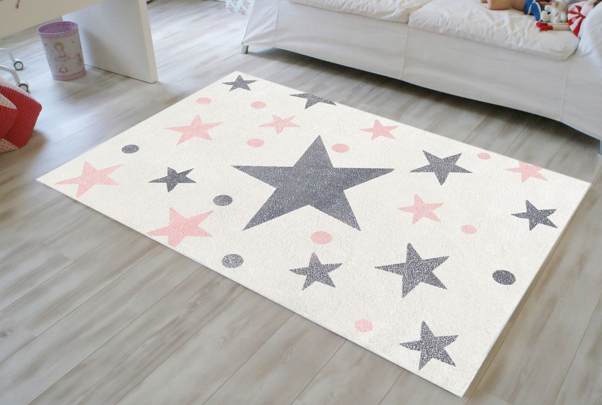 Koberec LIVONE Stars 16422-0 120x180 cm bílá - obrázek 5