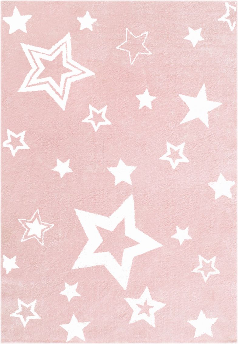 Koberec LIVONE Starlight 14430-0 130x190 cm růžová - obrázek 1