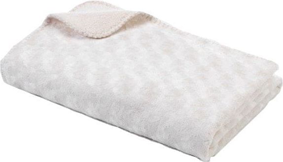 BabyDan Double fleece deka new 75x100 cm, Off white - obrázek 1