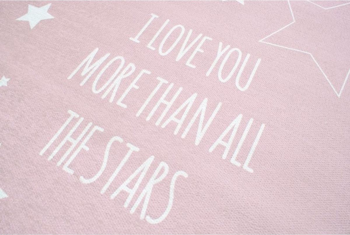 Koberec LIVONE Love you stars 18807-0 140x190 cm růžová - obrázek 2