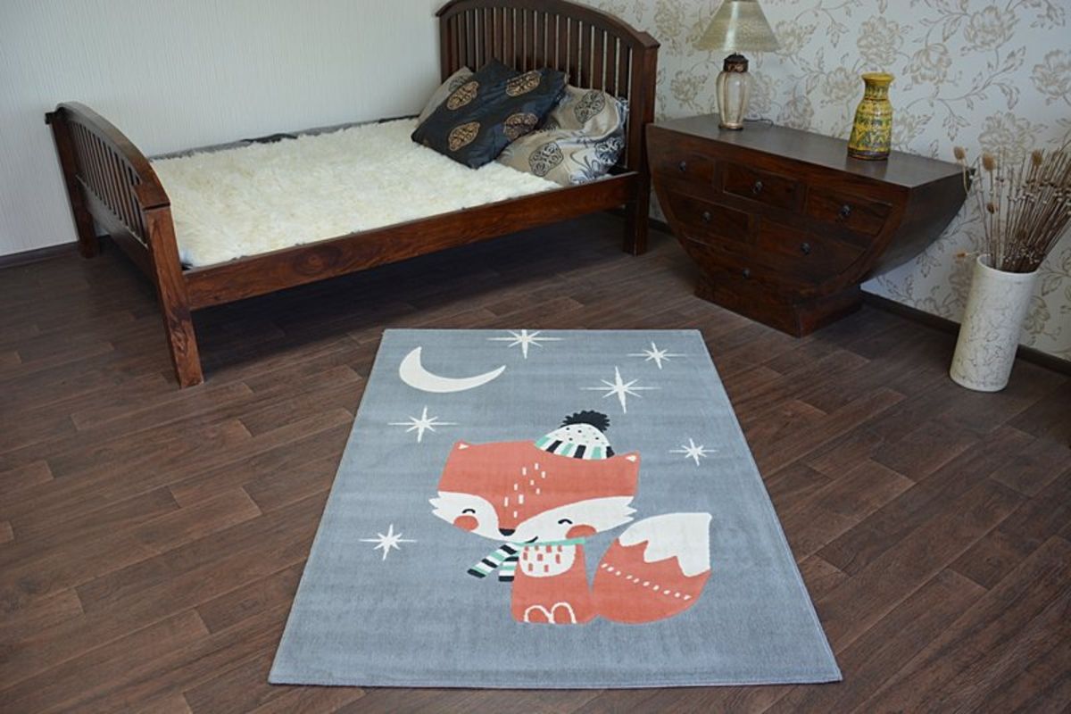 Koberec Ourbaby Fox 22577-0 obdélník 120x170 cm bílá oranžová - obrázek 3