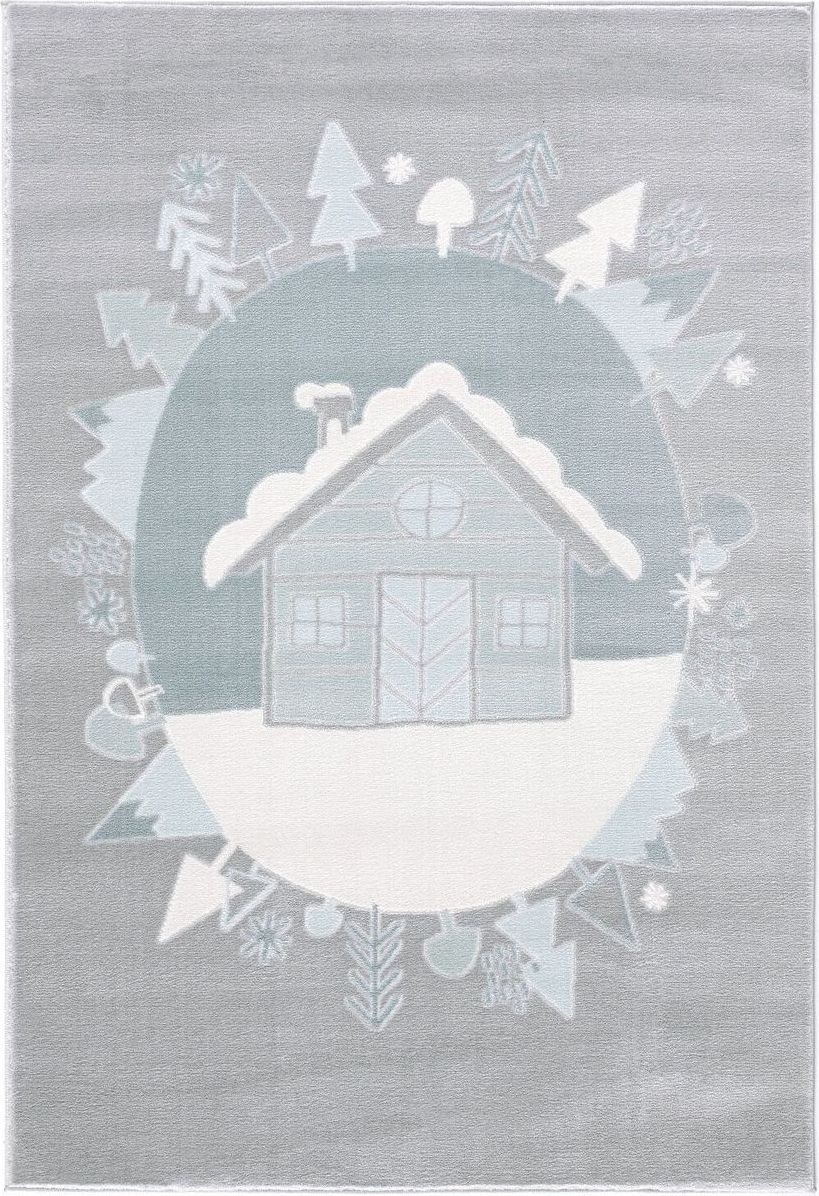 Koberec LIVONE Scandic Home 30514-0 obdélník 120x180 cm bílá modrá - obrázek 2