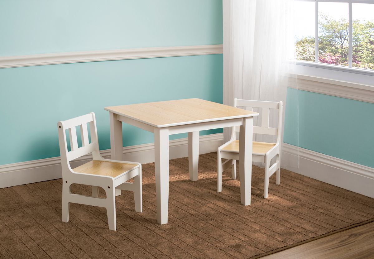 Dětský stůl s židlemi natural TT89512GN - obrázek 1