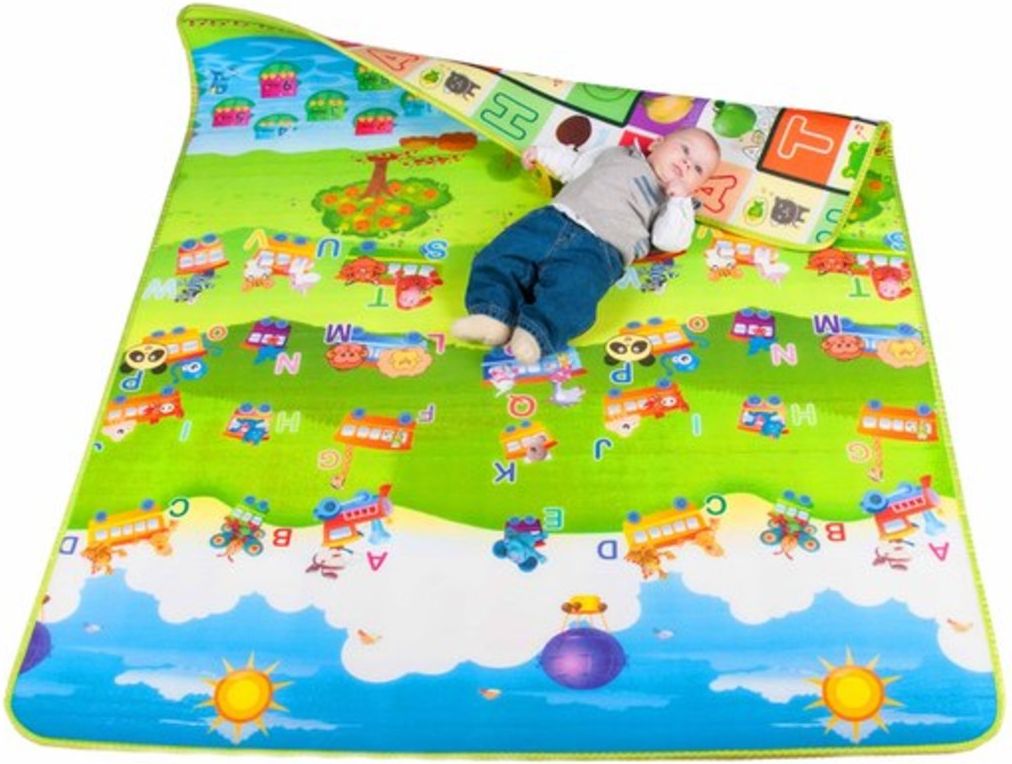 Pěnový koberec Ourbaby Fruit number obdélník 180x200 cm červená modrá - obrázek 4