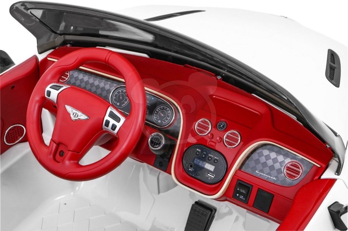 Elektrické autíčko Bentley Continental - bílé - obrázek 13