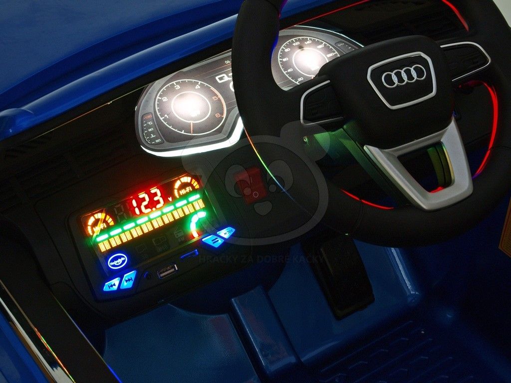 Elektrické autíčko Toyz AUDI Q7 - černé - obrázek 9
