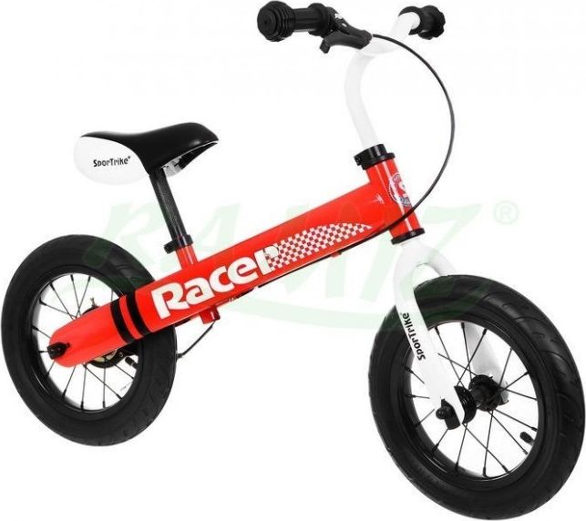 Odrážedlo Sport Trike Racer s nafukovacími koly - červené - obrázek 1