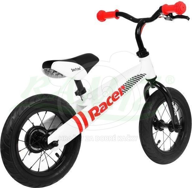Odrážedlo Sport Trike Racer s nafukovacími koly - červené - obrázek 3