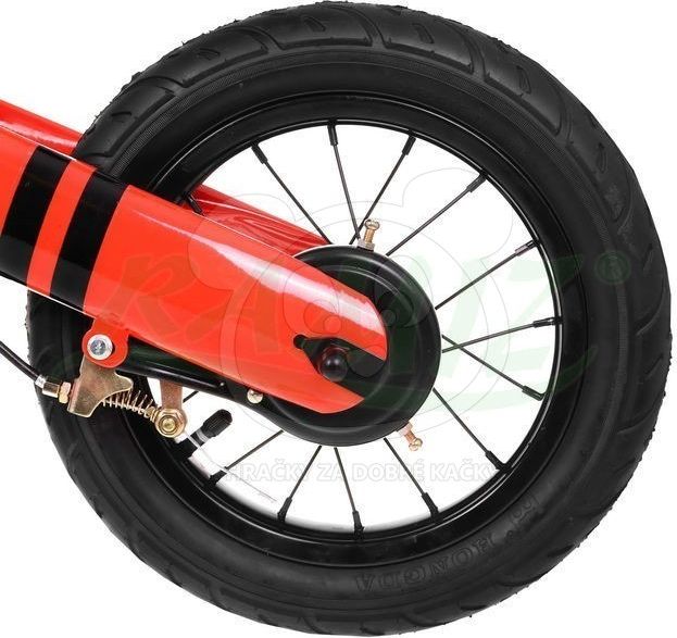 Odrážedlo Sport Trike Racer s nafukovacími koly - červené - obrázek 5