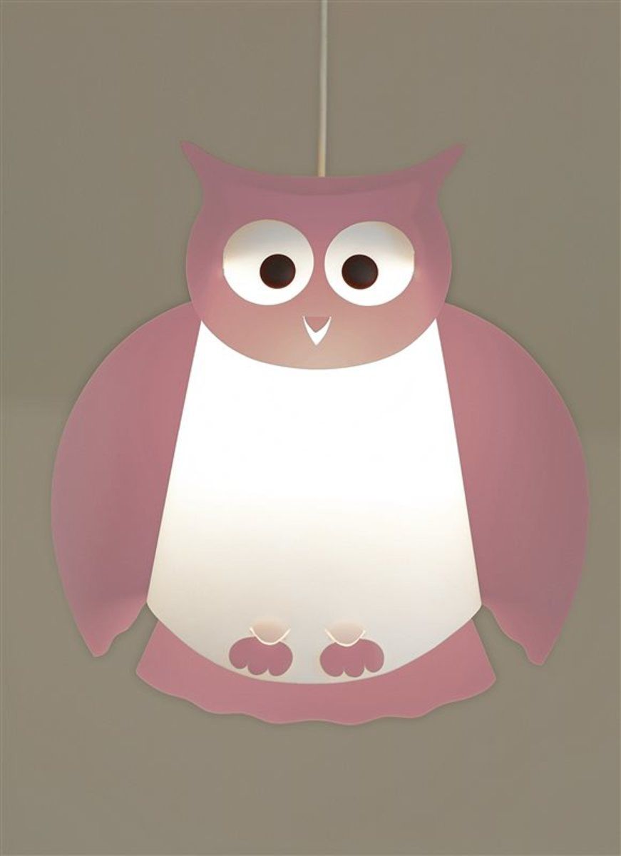 Dětská lampa sovička - různé barvy sv.růžová - obrázek 6
