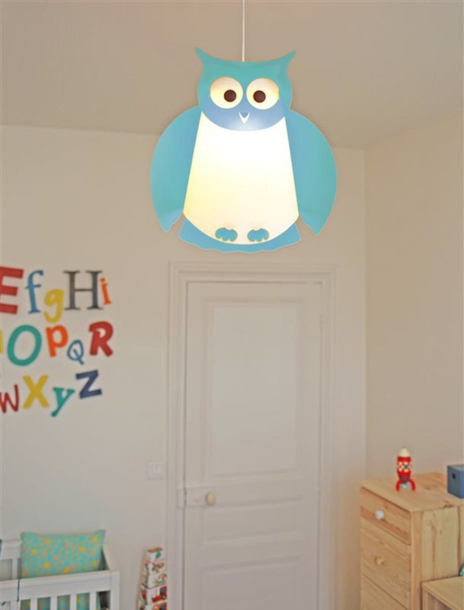 Dětská lampa sovička - různé barvy sv.růžová - obrázek 10