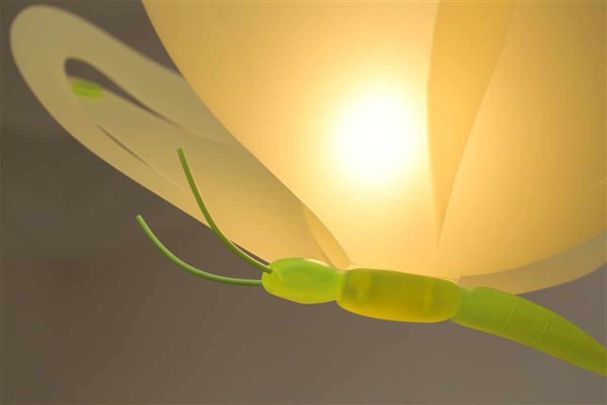 Dětská lampa motýlek - různé barvy oranžová - obrázek 2