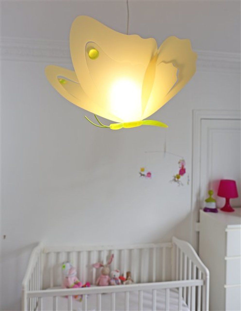 Dětská lampa motýlek - různé barvy oranžová - obrázek 3