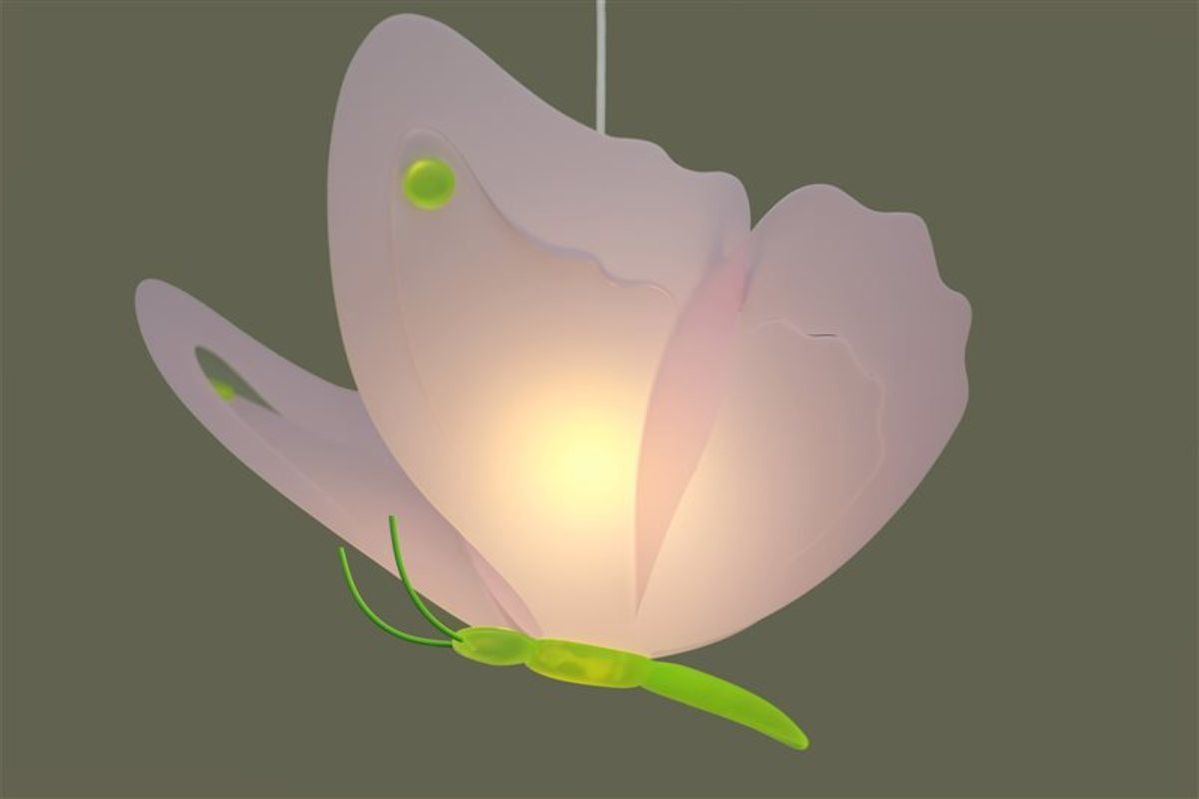 Dětská lampa motýlek - různé barvy oranžová - obrázek 5