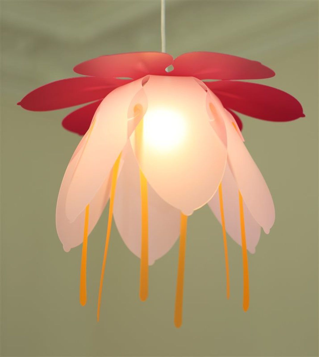 Dětská lampa květ - různé barvy oranžová - obrázek 4