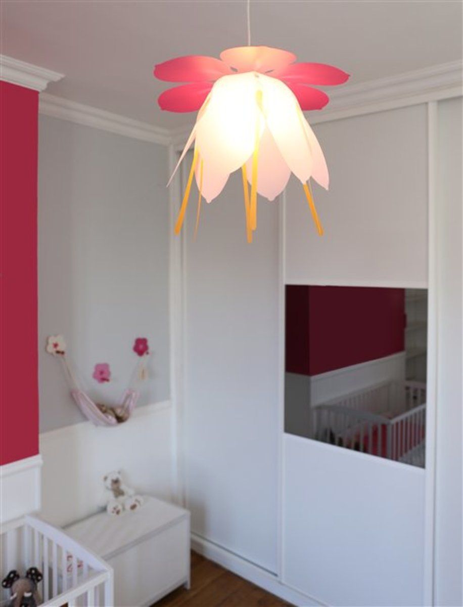Dětská lampa květ - různé barvy oranžová - obrázek 5