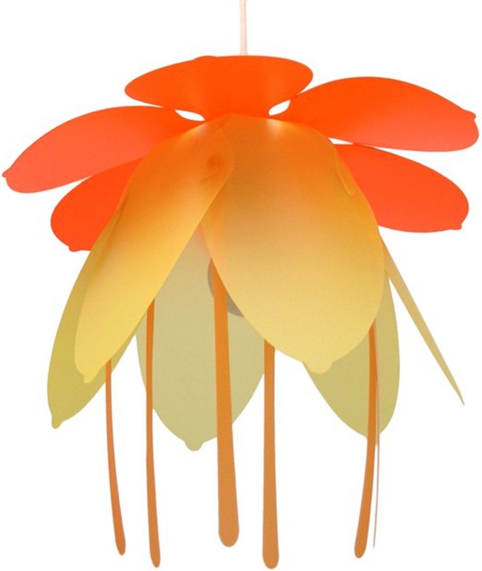 Dětská lampa květ - různé barvy oranžová - obrázek 8
