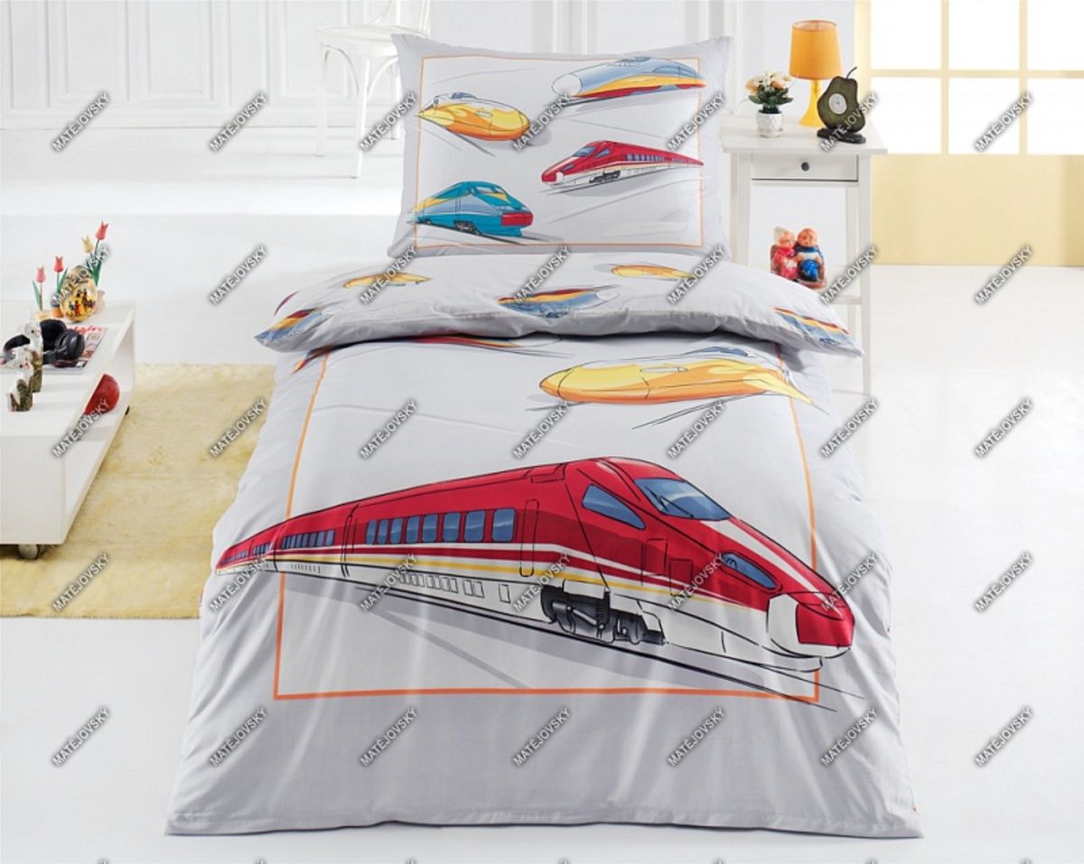 Povlečení Matějovský Train 200x140 cm 70x90 - obrázek 1