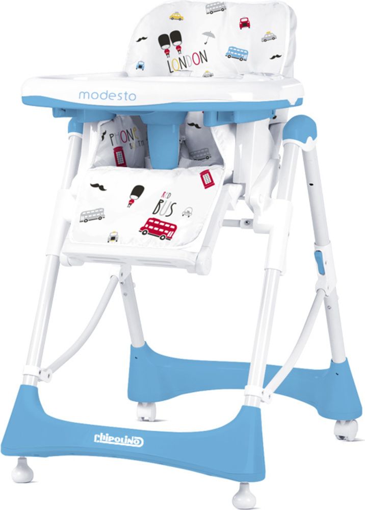 CHIPOLINO Dětská jídelní židlička Modesto - Baby blue - obrázek 1