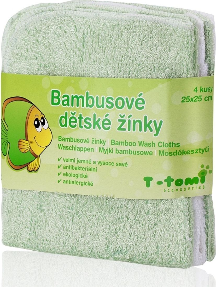 Dětská bambusová koupací žínka modrá - obrázek 5