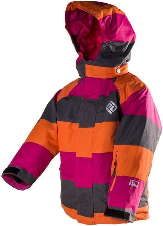 PIDILIDI dětská lyžařská bunda 98 růžová/červená - obrázek 1
