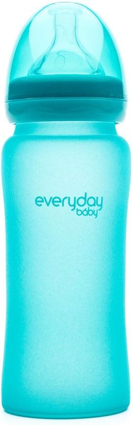 Everyday Baby Láhev sklo senzor 300ml Turquoise - obrázek 1