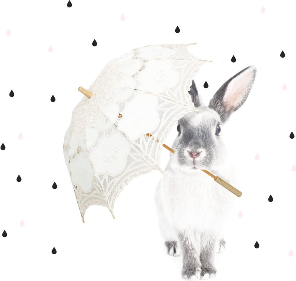 Samolepka na zeď Dekornik Rabbit Harry I 16765-0, 45x55 cm - obrázek 3